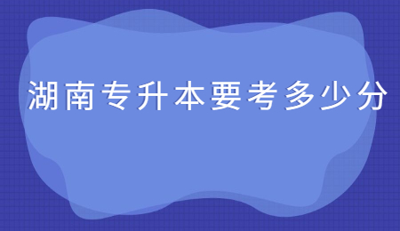 湖南专升本