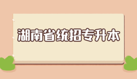 湖南专升本