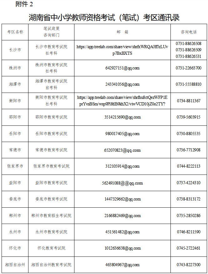 关于受理因疫情影响无法参加湖南省2022年下半年中小学教师资格考试（笔试）考生退费申请的公告