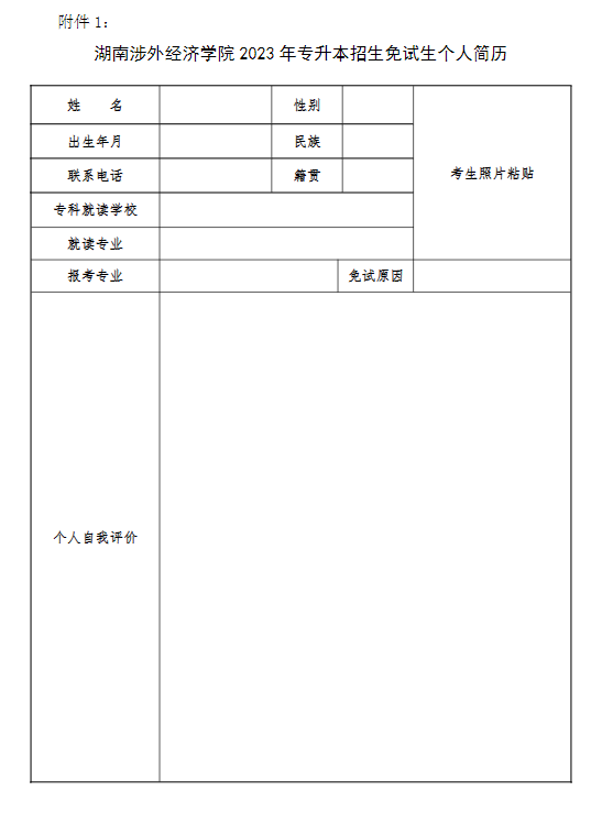 湖南涉外经济学院专升本