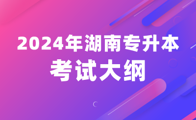 2024年湖南涉外经济学院专升本考试大纲及考试专业综合科目公布