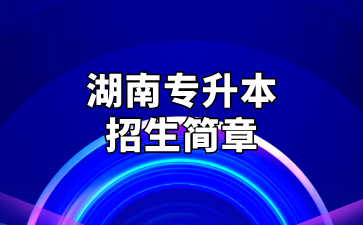 2025年湖南应用技术学院专升本招生简章